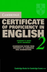 Cambridge Certificate of Proficiency in English 2 Student's - Niki Browne (ISBN: 9780521751094)