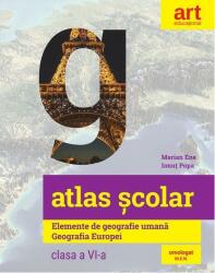 Atlas școlar. Elemente de geografie umană. Geografia Europei. Clasa a VI-a (ISBN: 9786060031727)