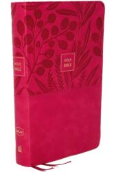 NKJV, End-of-Verse Reference Bible, Personal Size Large Print, Leathersoft, Pink, Red Letter, Comfort Print (ISBN: 9780785233633)