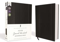 NASB, Journal the Word Reference Bible, Hardcover, Black, Elastic Closure, Red Letter, 1995 Text, Comfort Print (ISBN: 9780310451198)