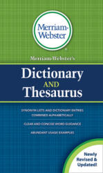 Merriam-Webster's Dictionary and Thesaurus (ISBN: 9780877792932)
