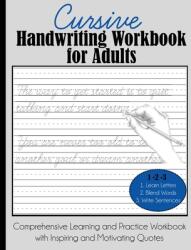 Cursive Handwriting Workbook for Adults (ISBN: 9781949651638)