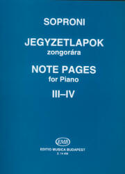 JEGYZETLAPOK ZONGORÁRA MÁSODIK FÜZET (ISBN: 9786310211046)