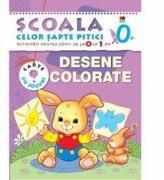 Desene colorate. (0-1 ani). Scoala celor sapte pitici (ISBN: 9786066008068)