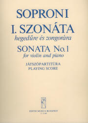 I. SZONÁTA HEGEDűRE ÉS ZONGORÁRA, JÁTSZÓPARTITÚRA (ISBN: 9786300188235)