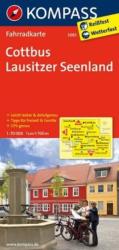 3083. Cottbus, Lausitzer Seenland kerékpáros térkép 1: 70 000 Fahrradkarten (2012)