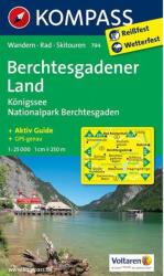 794. Berchtesgadener Land turista térkép Kompass 1: 25 000 (2012)