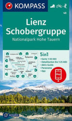 Lienz, Schobergruppe, Hohe Tauern Nemzeti Park turistatérkép - KOMPASS 48 (ISBN: 9783990448366)