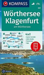 061. Wörther See turista térkép Kompass 1: 25 000 (ISBN: 9783990447536)