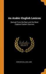 Arabic-English Lexicon - Edward William Lane (ISBN: 9780341850939)