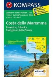 2469. Costa della Maremma, D/I turista térkép Kompass (2012)