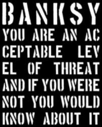 Banksy. You are an Acceptable Level of Threat - Gary Shove (ISBN: 9781908211088)