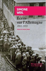Ecrits sur l'Allemagne 1932-1933 - Simone Weil (ISBN: 9782743629687)