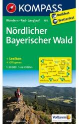 195. Nordlicher Bayerischer Wald turista térkép Kompass 1: 50 000 (2012)