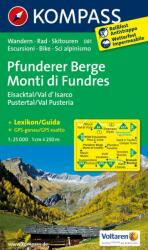 081. Pfunderer Berge, Mondi di Fundres turista térkép Kompass 1: 25 000 (2012)