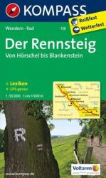 118. Der Rennsteig, Hörschel, Blanken turista térkép Weitwanderkarten (2012)