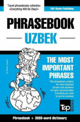 Phrasebook - Uzbek - The most important phrases (ISBN: 9781800015685)
