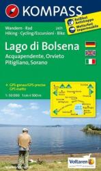 2471. Lago di Bolsena, D/I Bolsena turista térkép Kompass (2012)