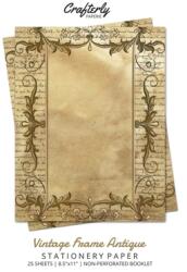 Vintage Frame Antique Stationery Paper: Antique Letter Writing Paper for Home Office 25 Sheets (ISBN: 9781636571331)