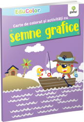 Carte de colorat si activitati cu semne grafice (ISBN: 9786069026199)