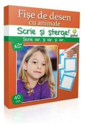 Scrie si sterge! Junior Plus. Fise de desen cu animale (ISBN: 9789731494852)