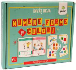 Invat deja numere, forme si culori. 8 mini-puzzle-uri (ISBN: 9789731498379)