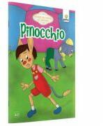 Povesti de colorat cu sabloane - Pinocchio (ISBN: 9789731495279)
