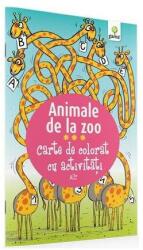 Carte de colorat cu activitati. Animale de la Zoo (ISBN: 9789731495224)