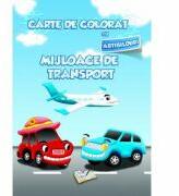 Carte de colorat cu abtibilduri. Mijloace de Transport (ISBN: 9786065741508)
