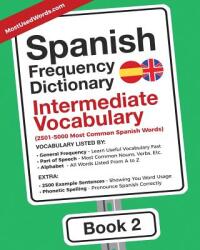 Spanish Frequency Dictionary - Intermediate Vocabulary - MOSTUSEDWORDS (ISBN: 9789492637215)