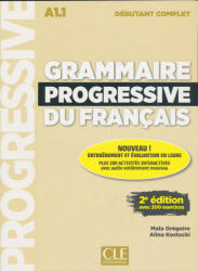 Grammaire progressive du francais - Niveau débutant complet (A1.1) - Livre + CD + Appli-web - 2eme édition (2020)