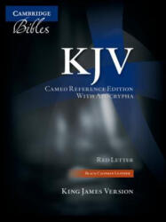 KJV Cameo Reference Bible with Apocrypha, Black Calfskin Leather, Red-letter Text, KJ455: XRA Black Calfskin Leather (ISBN: 9781107608078)