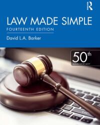 Law Made Simple - David Barker (ISBN: 9781138488847)