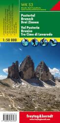 WKS 3 Pustertal, Bruneck, Drei Zinnen turistatérkép 1: 50 000 (ISBN: 9783850847933)