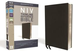 NIV, Thinline Reference Bible, Premium Bonded Leather, Black, Red Letter Edition, Comfort Print - Zondervan (ISBN: 9780310449713)
