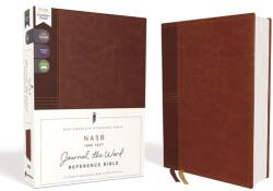 NASB, Journal the Word Reference Bible, Leathersoft over Board, Brown, Red Letter, 1995 Text, Comfort Print - Zondervan (ISBN: 9780310451204)