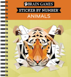 Brain Games - Sticker by Number: Animals - 2 Books in 1 (ISBN: 9781645580355)
