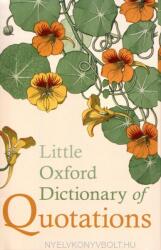 Little Oxford Dictionary of Quotations - Fifth Edition (ISBN: 9780199654505)