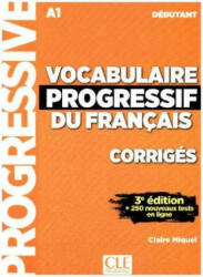 Vocabulaire progressif du Français, Niveau débutant (3ème édition), Corrigés + Audio-CD - Claire Miquel (ISBN: 9783125300071)