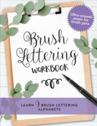 Brush Lettering Workbook - Inc Peter Pauper Press (ISBN: 9781441331182)