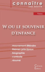 Fiche de lecture W ou le Souvenir d'enfance de Perec (Analyse litteraire de reference et resume complet) - Georges Perec (ISBN: 9782367889023)