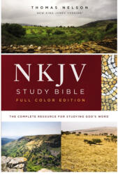 NKJV Study Bible, Hardcover, Burgundy, Full-Color, Comfort Print - Thomas Nelson (ISBN: 9780785220626)
