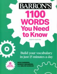 Barron's 1100 Words You Need to Know 8th Edition + Online Practice (ISBN: 9781506271187)