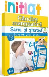 Scrie si sterge! Initiat. Gandire matematica. 5-6 ani (ISBN: 9789731495668)