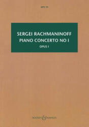 Piano Concerto No. 1, Op. 1 - Sergei Rachmaninoff (ISBN: 9780851627304)