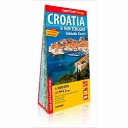 Horvátország, Montenegró, Adria térkép Comfort (ISBN: 9788381900720)