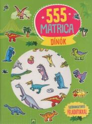 555 matrica: Dínók - Szórakoztató feladatokkal (ISBN: 9783849926892)
