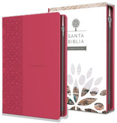 Biblia Reina Valera 1960 Letra Grande. Símil Piel Fucsia, Cremallera, Tama? o Manual / Spanish Holy Bible Rvr 1960. Handy Size, Large Print, Leathersof (ISBN: 9781644731017)