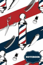 Notebook: Barber Shop Theme - 120 Page - Alledras Designs (ISBN: 9781073166077)