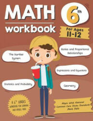 Math Workbook Grade 6 (Ages 11-12): A 6th Grade Math Workbook For Learning Aligns With National Common Core Math Skills - Tuebaah (2019)